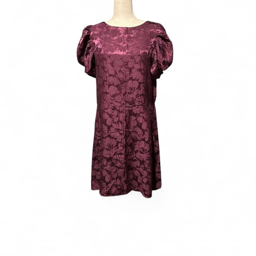 Elegant Floral Puff Sleeve Dress
